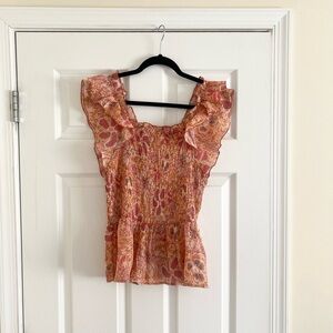 Nanette by Nanette Lepore flutter sleeve top